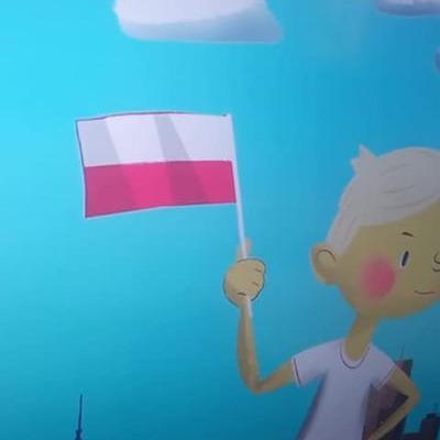 Przedszkolaki z flagą 20